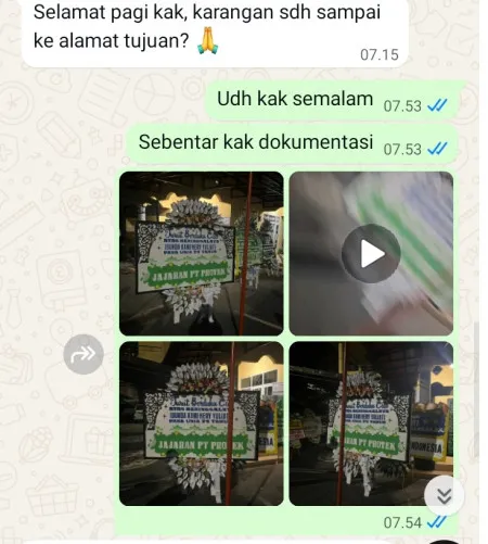Pengiriman Papan Bunga Selamat Ganggeng Purworejo