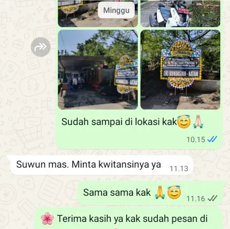 Pengiriman Papan Bunga Duka Ganggeng Purworejo